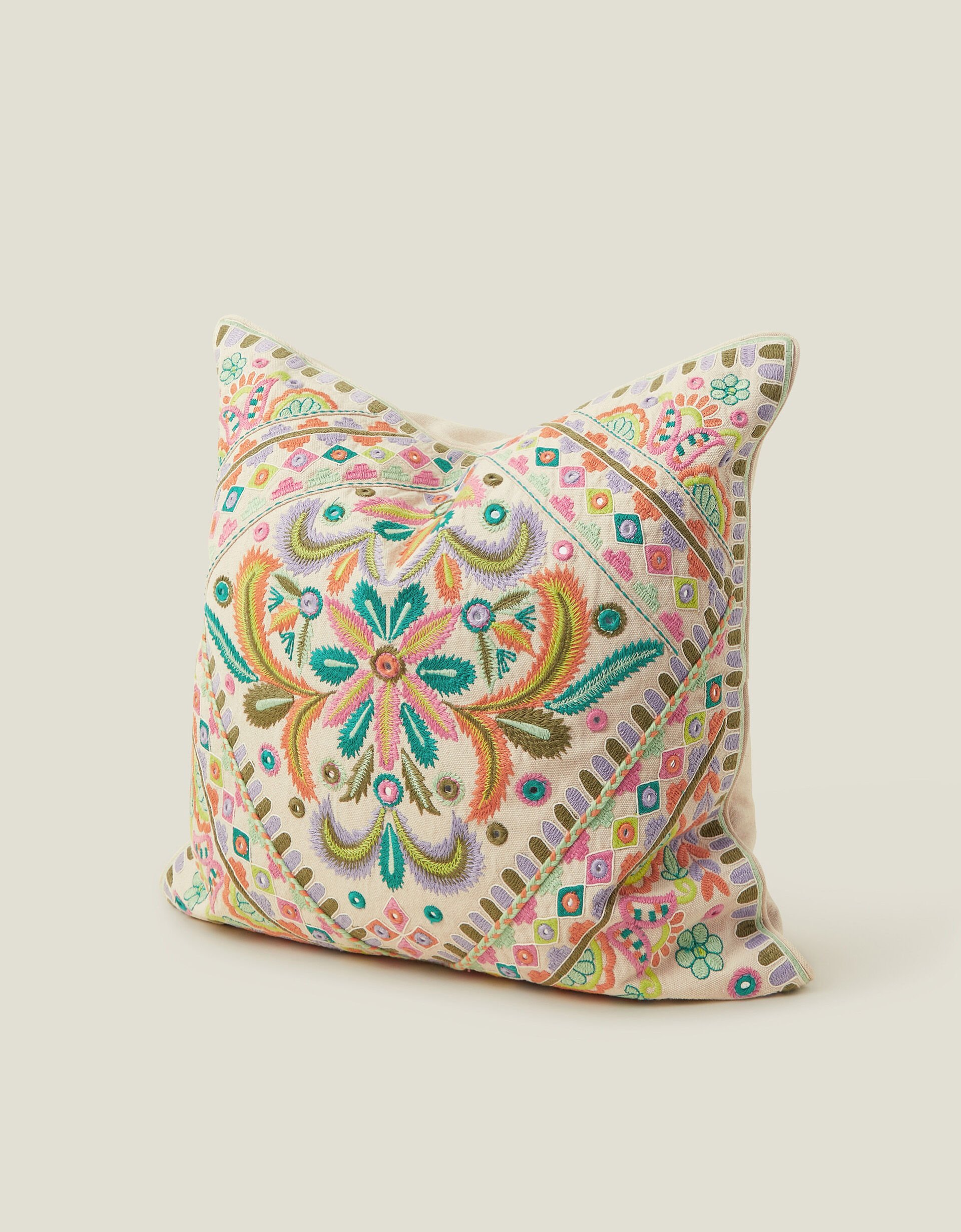 Accessorize – Mirror Embroidered Cushion – £34.00