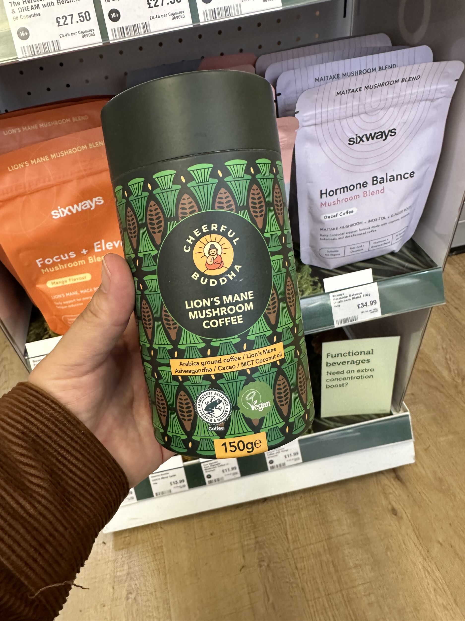 Holland & Barrett – Lions Mane Mushroom Coffee – £14.99