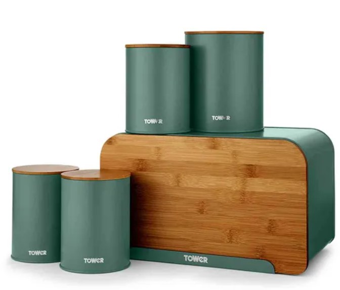 Robert Dyas – Scandi 5 Piece Storage Set – Jade – £44.99