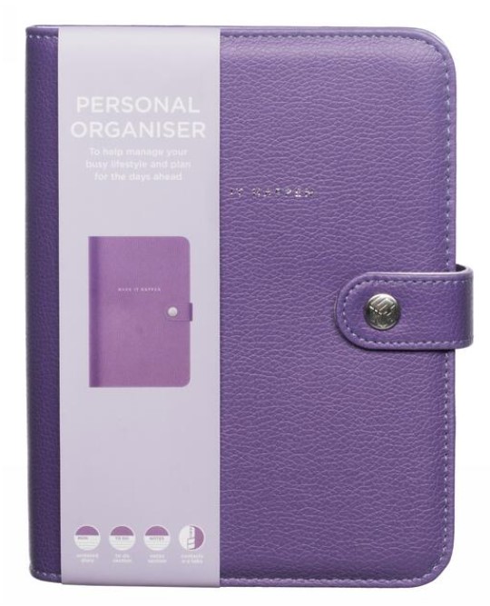 WHSmith – Undated Personal Purple Faux Leather Personal Organiser – £22.99