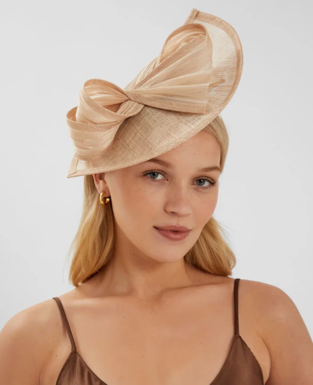 2 Accessorize - Teardrop Bow Fascinator Natural - £55.00